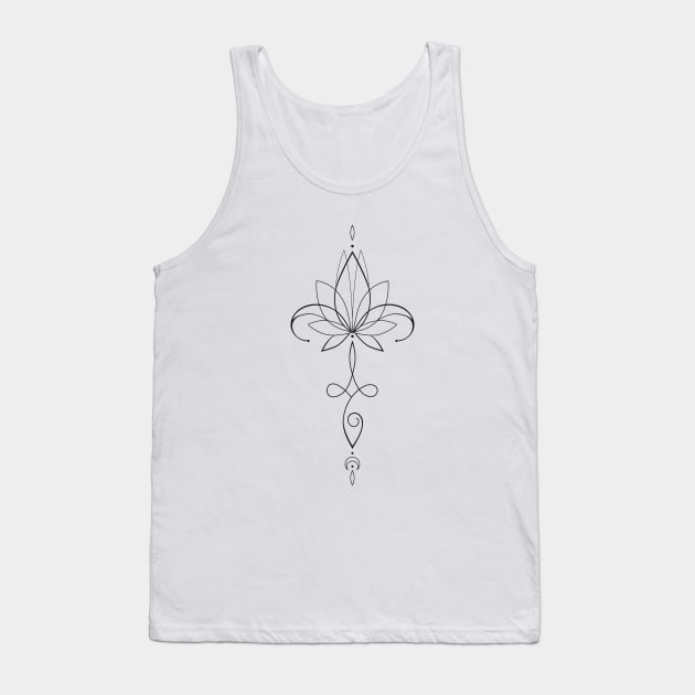 Lotus Tattoo Tank Top by Human_Pretzel